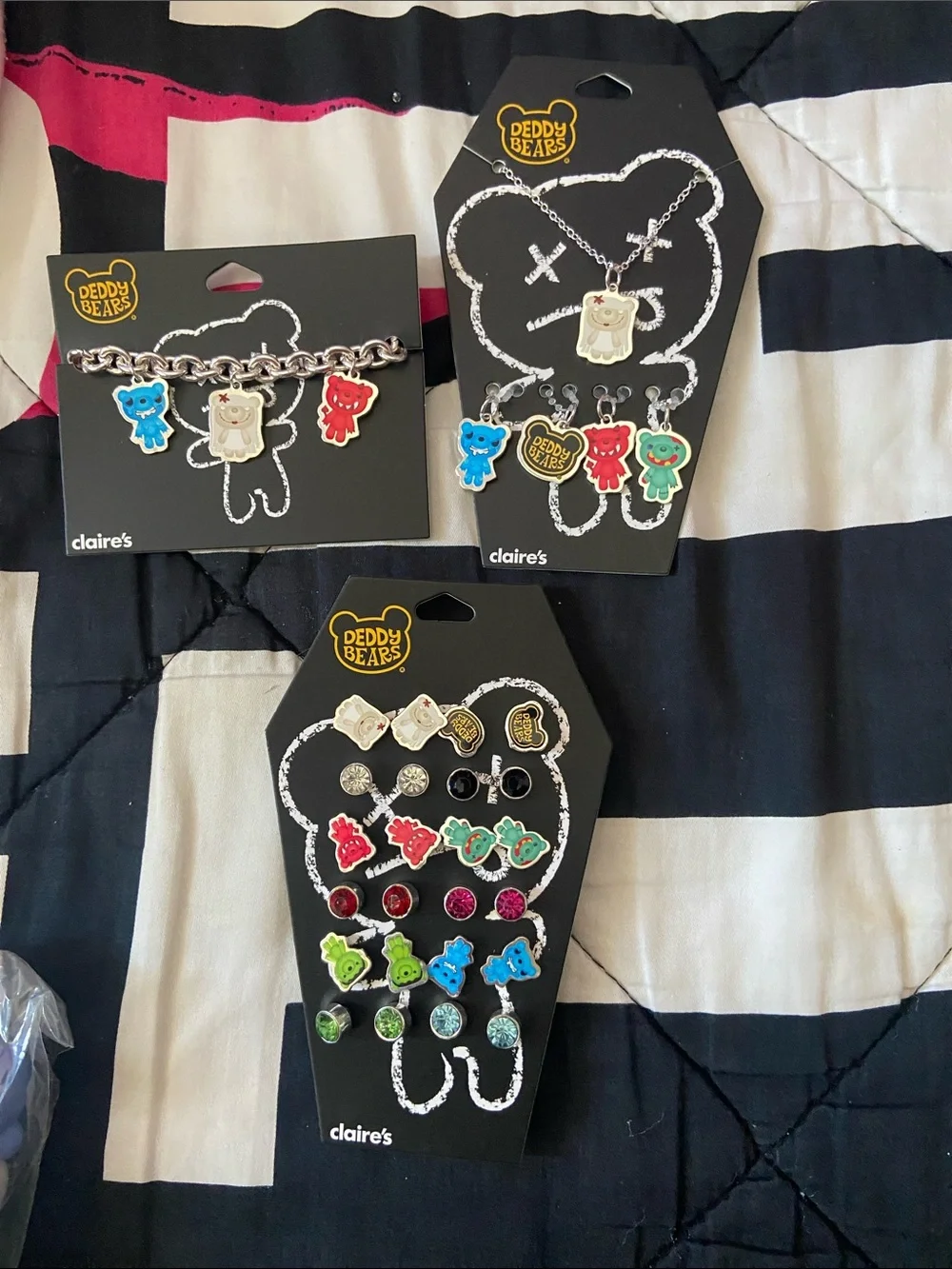 Claire's Deddy Bears Kids Multicolor Charm Jewelry Set